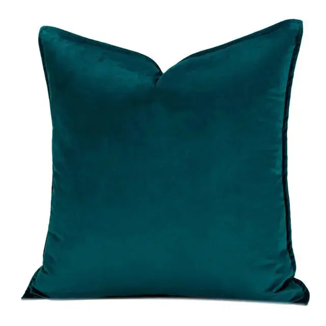 Velvet Cushion Cover with Flanged Edge