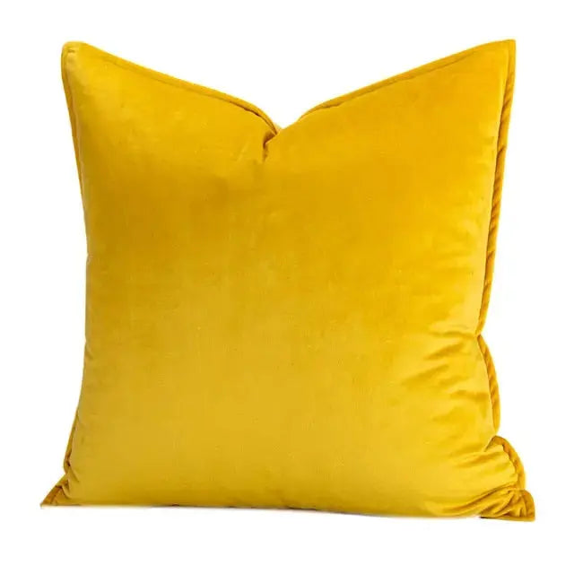 Velvet Cushion Cover with Flanged Edge