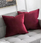 Velvet Cushion Cover with Flanged Edge
