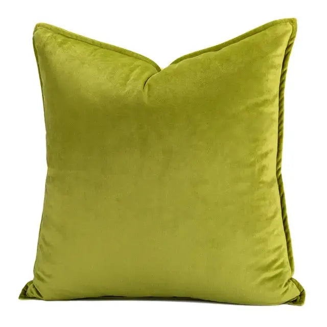 Velvet Cushion Cover with Flanged Edge