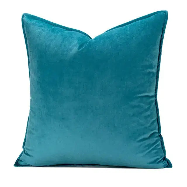 Velvet Cushion Cover with Flanged Edge