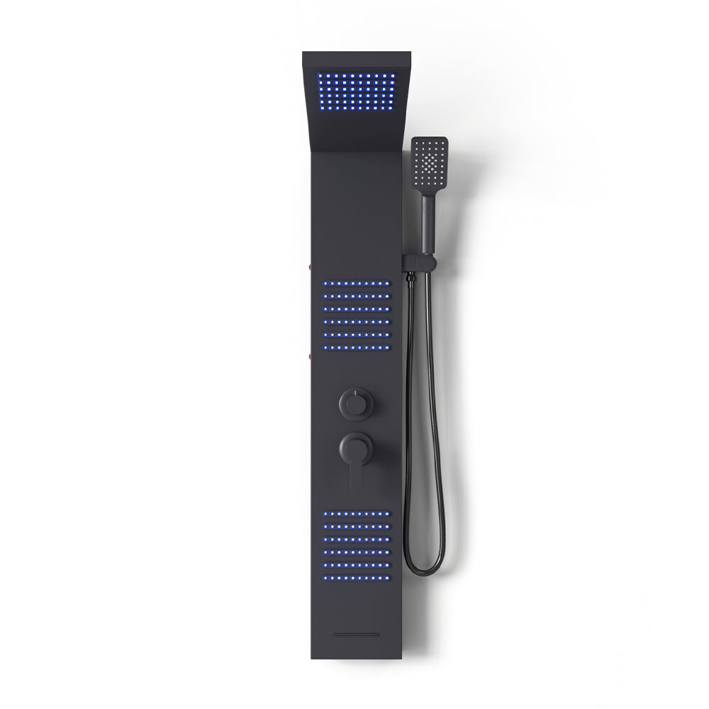 LED Shower Panel Tower with Body Jets