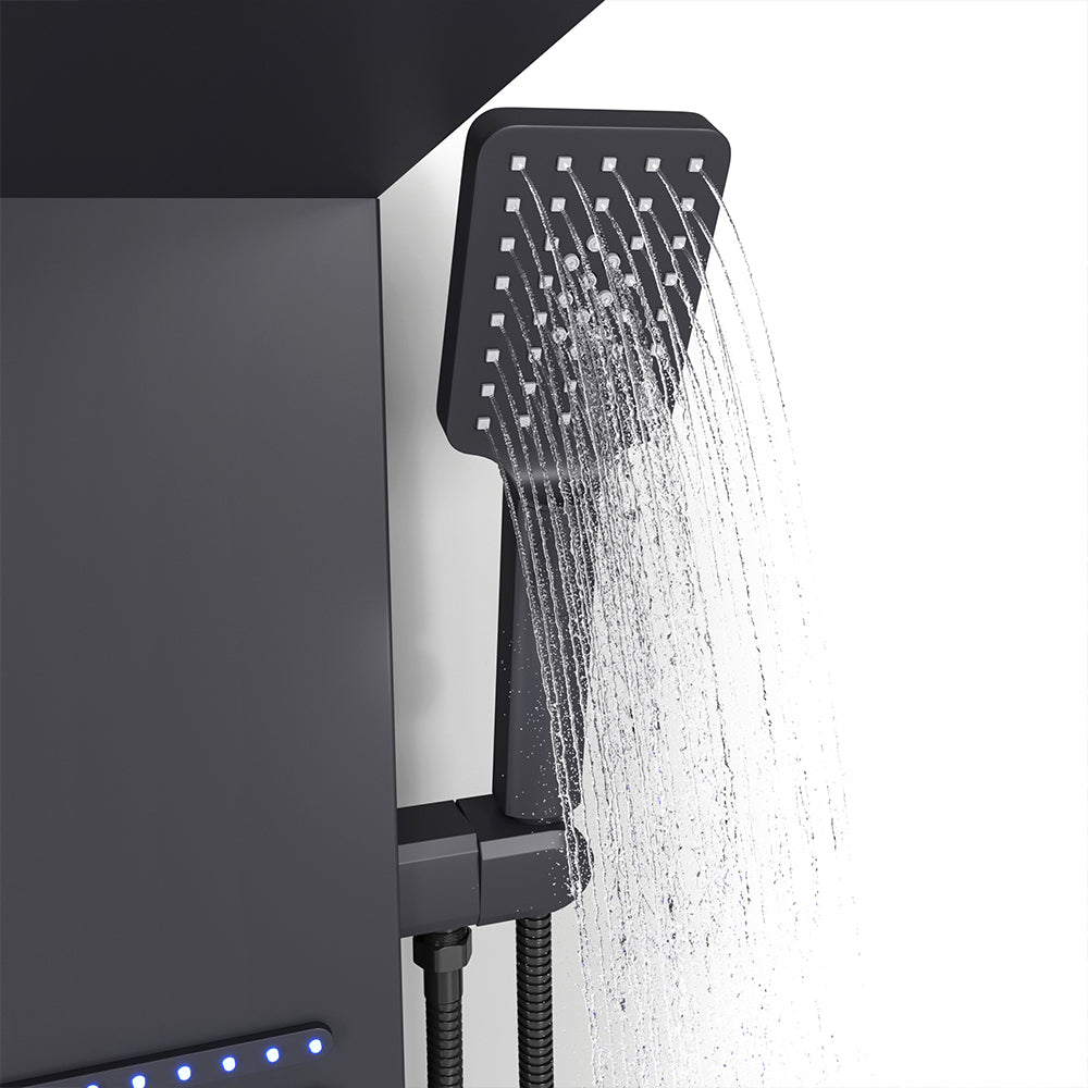 LED Shower Panel Tower with Body Jets