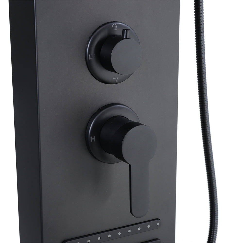 LED Shower Panel Tower with Body Jets