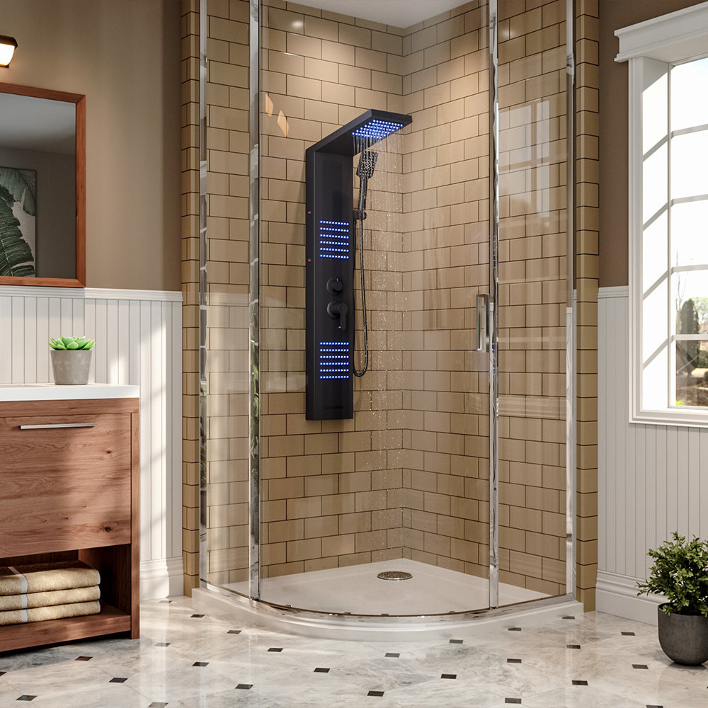 LED Shower Panel Tower with Body Jets