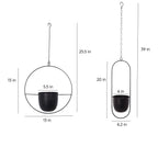 FloraFrame Minimalist Iron Hanging Planter