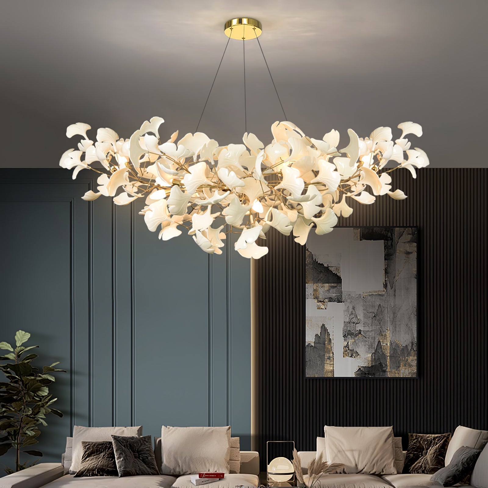 Gingko Leaf Chandelier