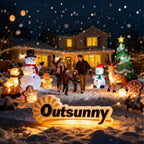 8ft Light-Up Inflatable Santa Claus with Blessings Sign Red