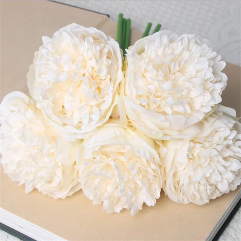 Large Silk Peony Flower Bouquet
