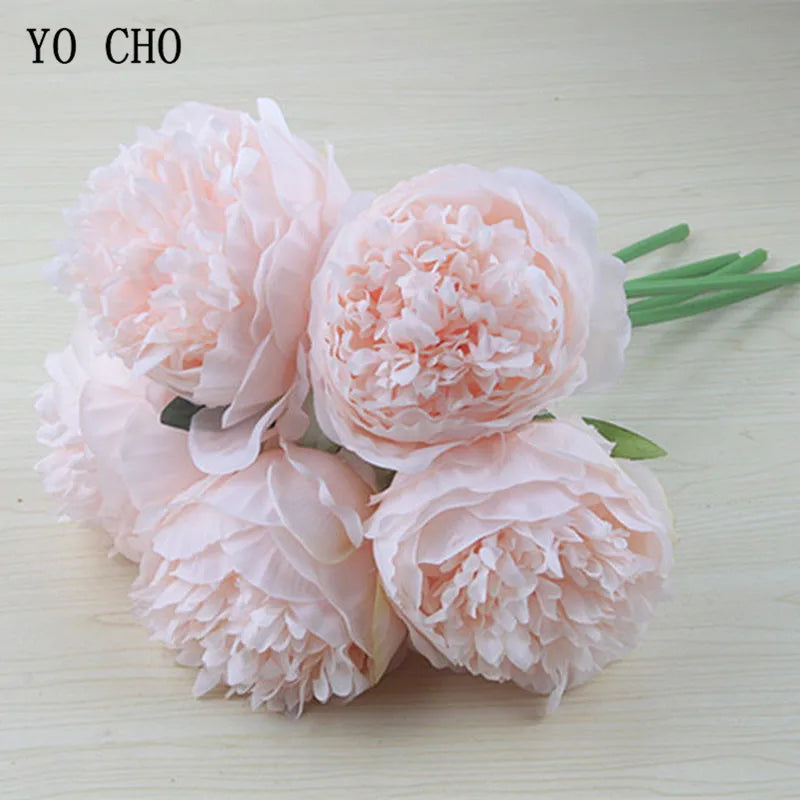 Large Silk Peony Flower Bouquet