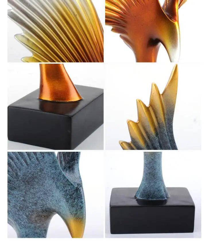 Resin Eagle Sculpture Decor
