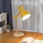 Nordic Wooden Desk Lamp with Adjustable Angle