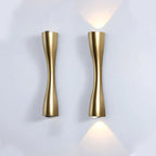 Modern Gold Nordic Up-Down Wall Light, Waterproof