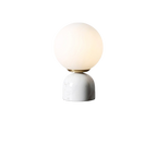 Marble Glass Table Lamp Warm Ambient Lighting