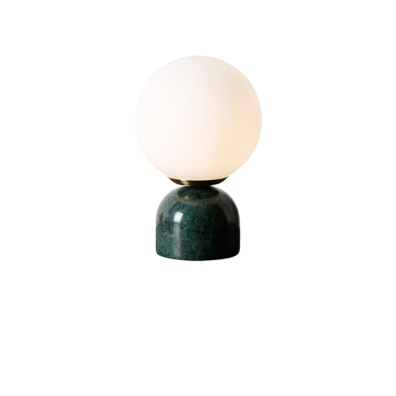 Marble Glass Table Lamp Warm Ambient Lighting