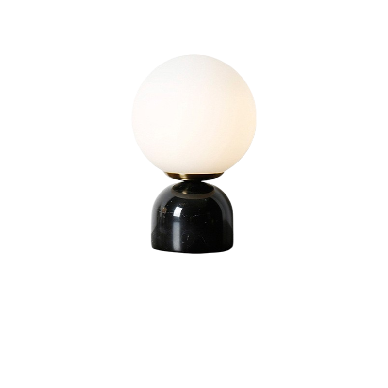 Marble Glass Table Lamp Warm Ambient Lighting