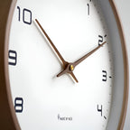Nordic Minimalist Wall Clock with Warm Wood Frame