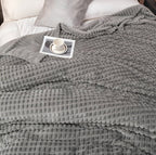 Ultra-Fluffy Plaid Coral Fleece Blanket