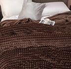 Ultra-Fluffy Plaid Coral Fleece Blanket