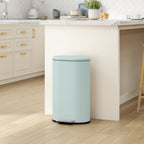 Slim Curved Pedal Kitchen Bin with Soft-Close Lid