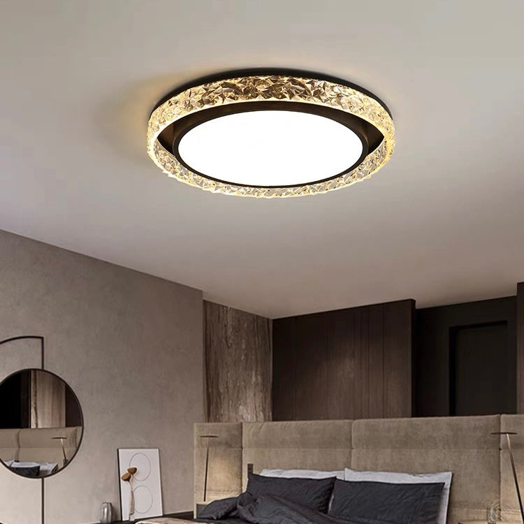 Crystal Halo LED Ceiling Light with Remote Dimming