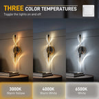 Modern LED Spiral Sconce Wall Light Set of 2 with Adjustable Colour Temperature