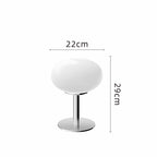 Italian Designer Glass Table Lamp with Retro Accent Glow