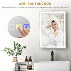 Bluetooth LED Anti-Fog Bathroom Mirror with Demister Pad