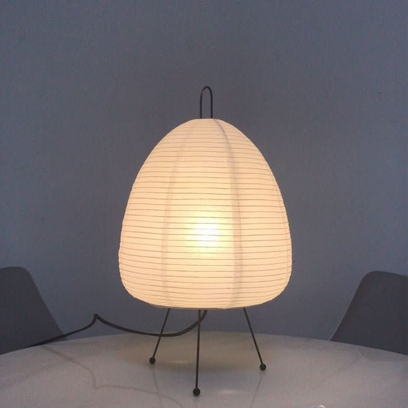 Japanese Rice Paper Table Lamp Warm Ambient Lighting
