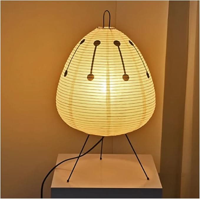 Japanese Rice Paper Table Lamp Warm Ambient Lighting
