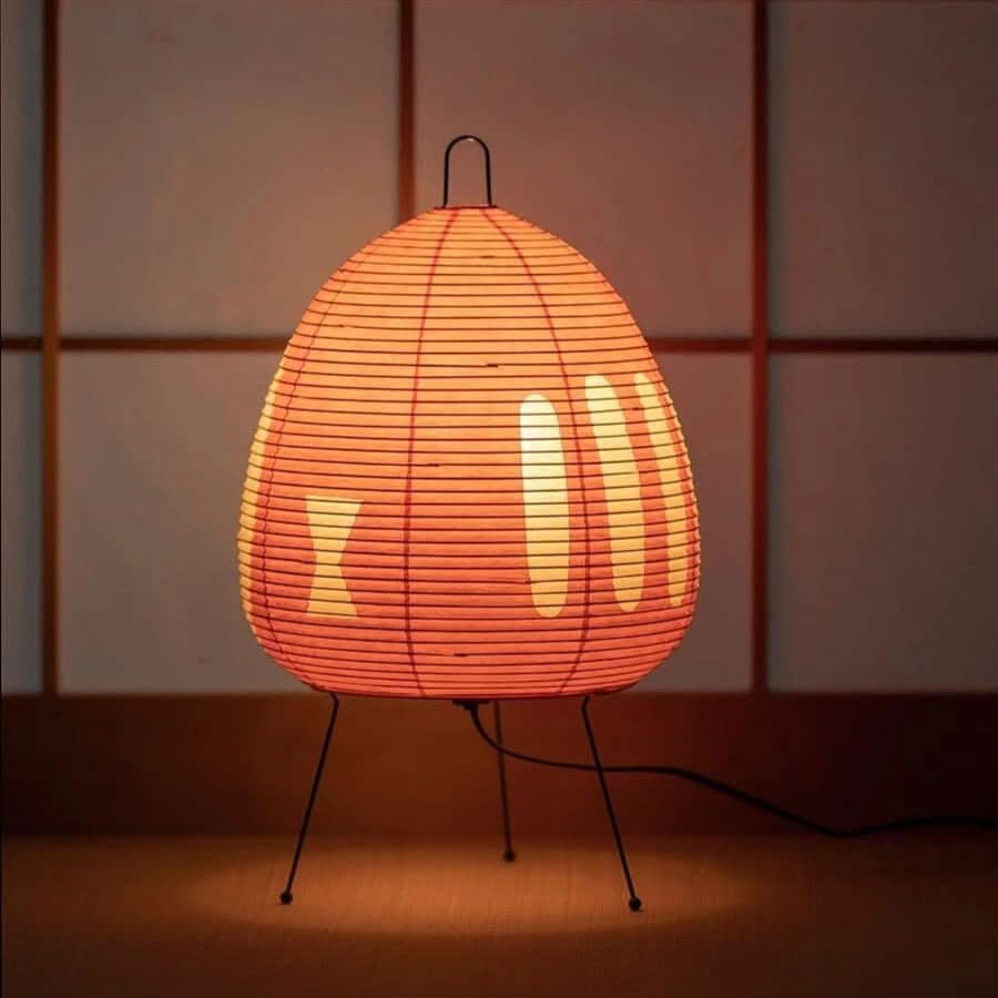 Japanese Rice Paper Table Lamp Warm Ambient Lighting