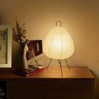 Japanese Rice Paper Table Lamp Warm Ambient Lighting