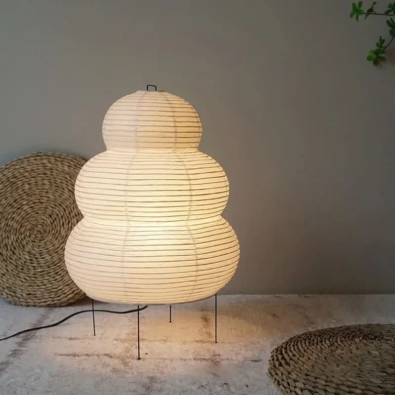Japanese Rice Paper Table Lamp Warm Ambient Lighting