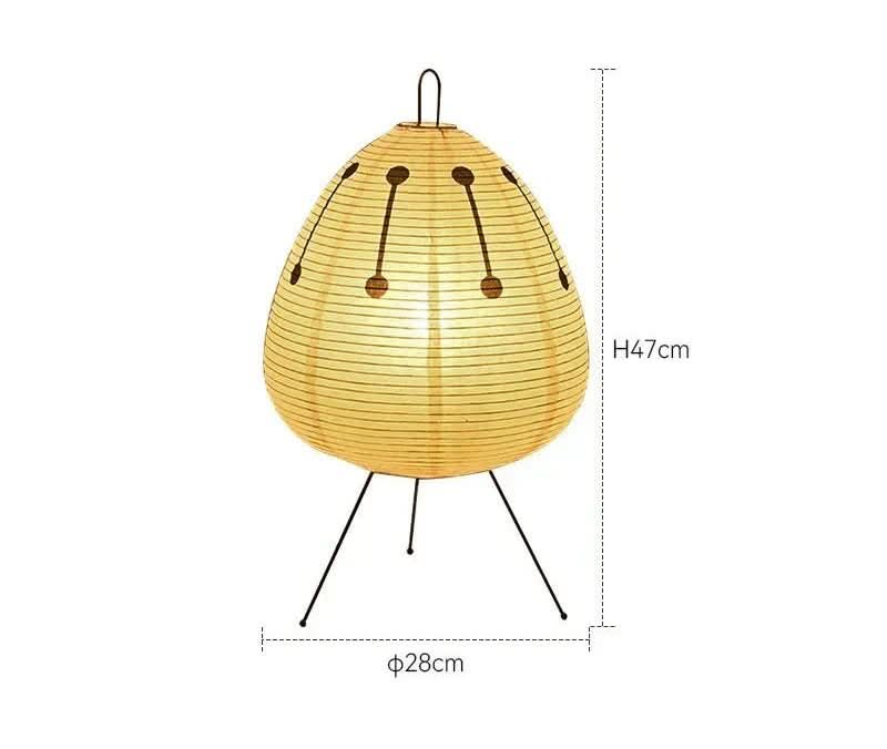 Japanese Rice Paper Table Lamp Warm Ambient Lighting