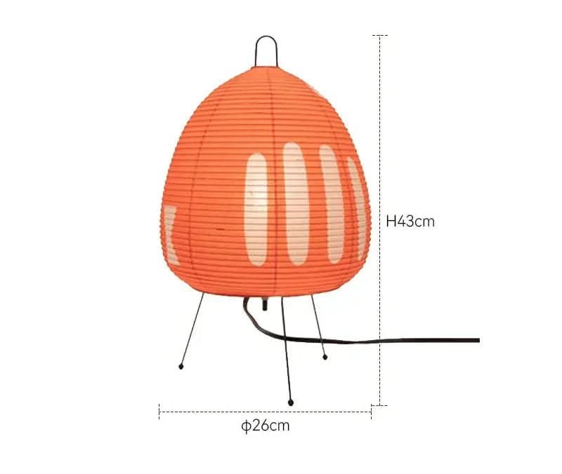 Japanese Rice Paper Table Lamp Warm Ambient Lighting
