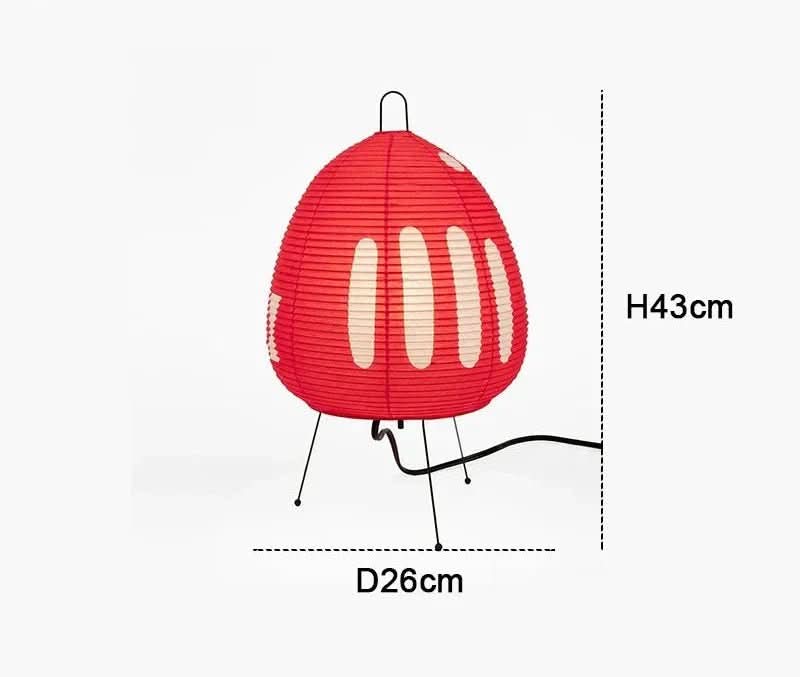 Japanese Rice Paper Table Lamp Warm Ambient Lighting