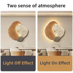 LumoClock Large Wall Clock with Silent Quartz and LED Light