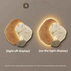 LumoClock Large Wall Clock with Silent Quartz and LED Light