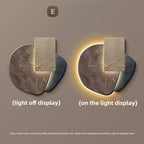 LumoClock Large Wall Clock with Silent Quartz and LED Light