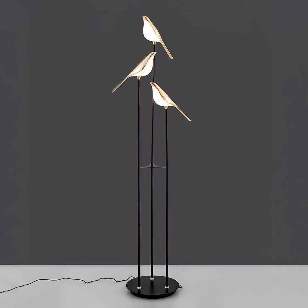 Bird Perch LED Floor Lamp