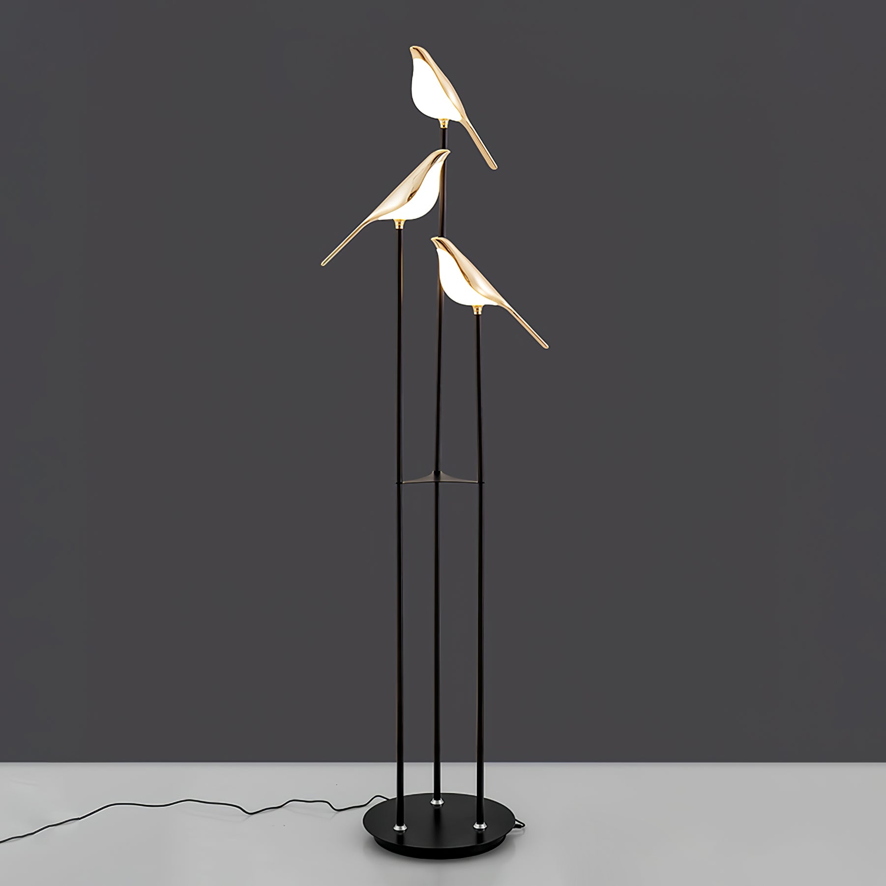 Bird Perch LED Floor Lamp