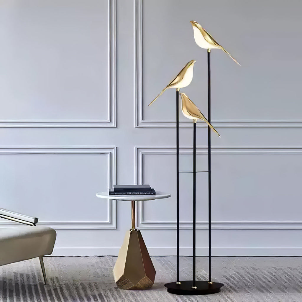 Bird Perch LED Floor Lamp