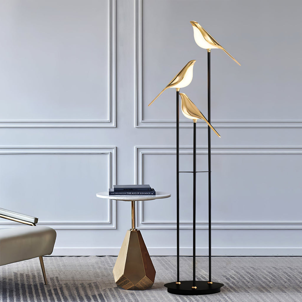 Bird Perch LED Floor Lamp