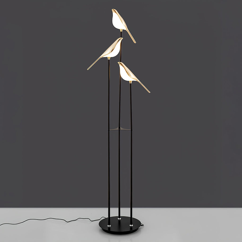 Bird Perch LED Floor Lamp