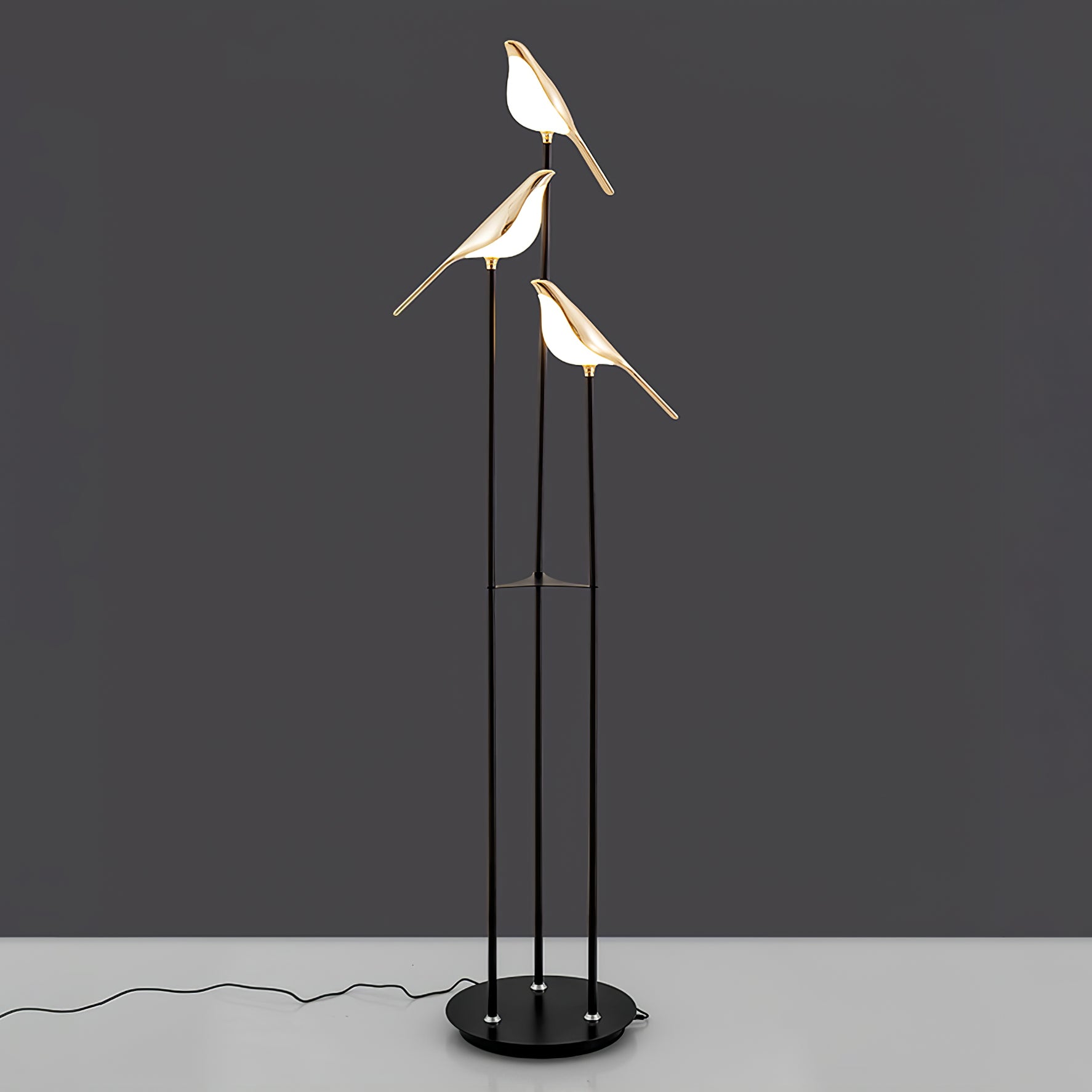 Bird Perch LED Floor Lamp