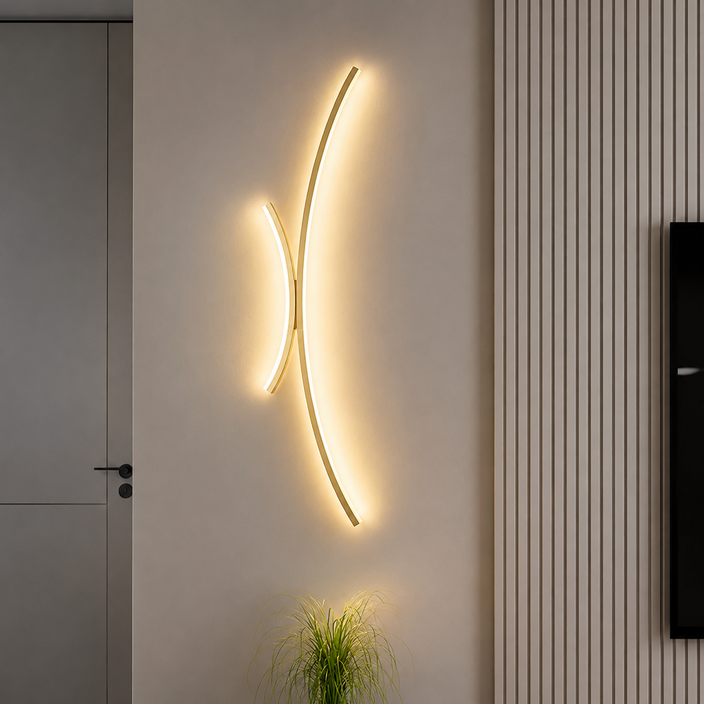 Modern Linear LED Wall Sconce for Bathrooms and Living Spaces