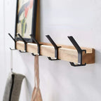 Nordic Wall-Mounted Coat Rack with Adjustable Dual Hooks