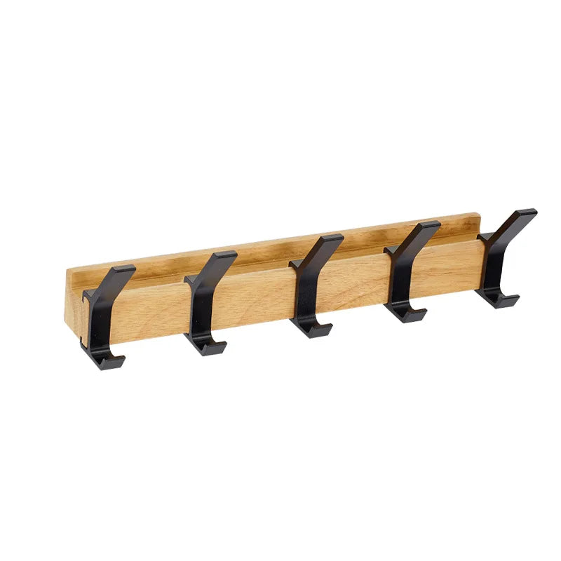 Nordic Wall-Mounted Coat Rack with Adjustable Dual Hooks