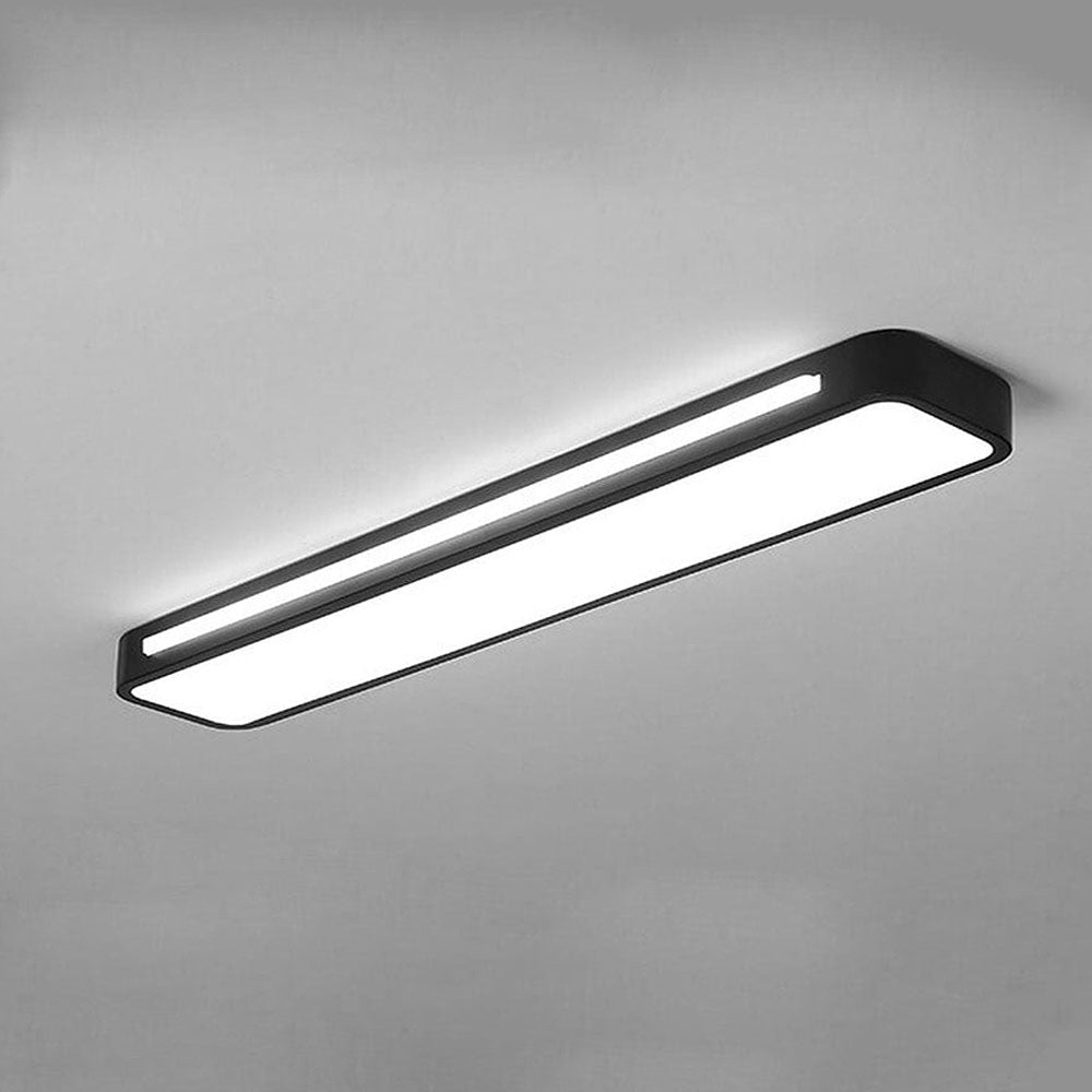 Nordic Minimalist Long LED Ceiling Light Fixture Contemporary Home Lighting