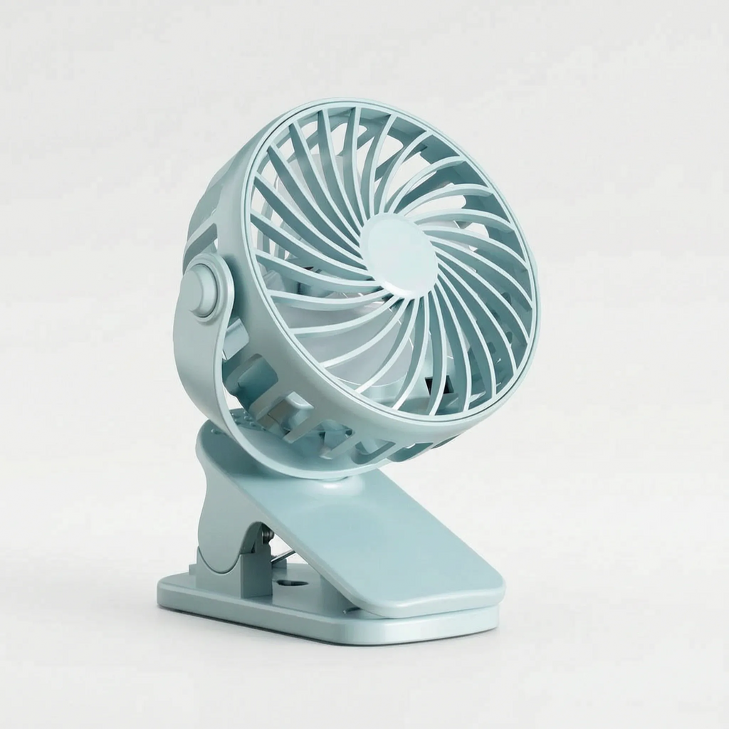 Portable Rechargeable Clip-On Desk Fan for Home Office Cooling